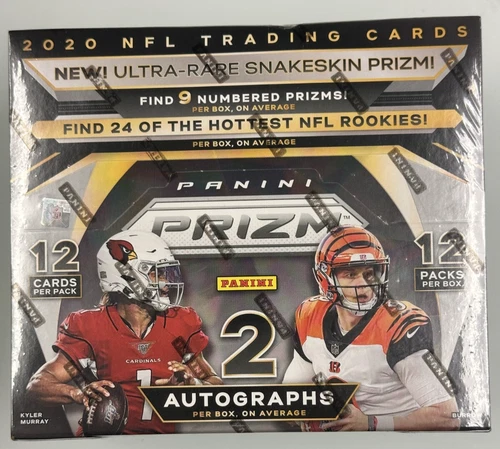 2020 Panini Prizm Football Unopened Factory Sealed Hobby Box Joe Burrow RC YR