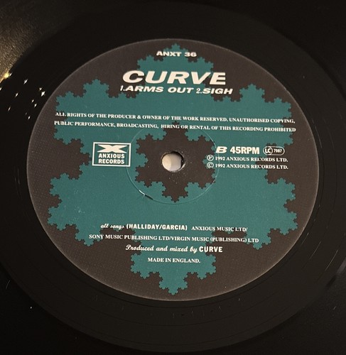 Curve – Faît Accompli Anxious Records ANXT 36 UK Vinyl 12” Maxi-Single EX/EX - Picture 6 of 6