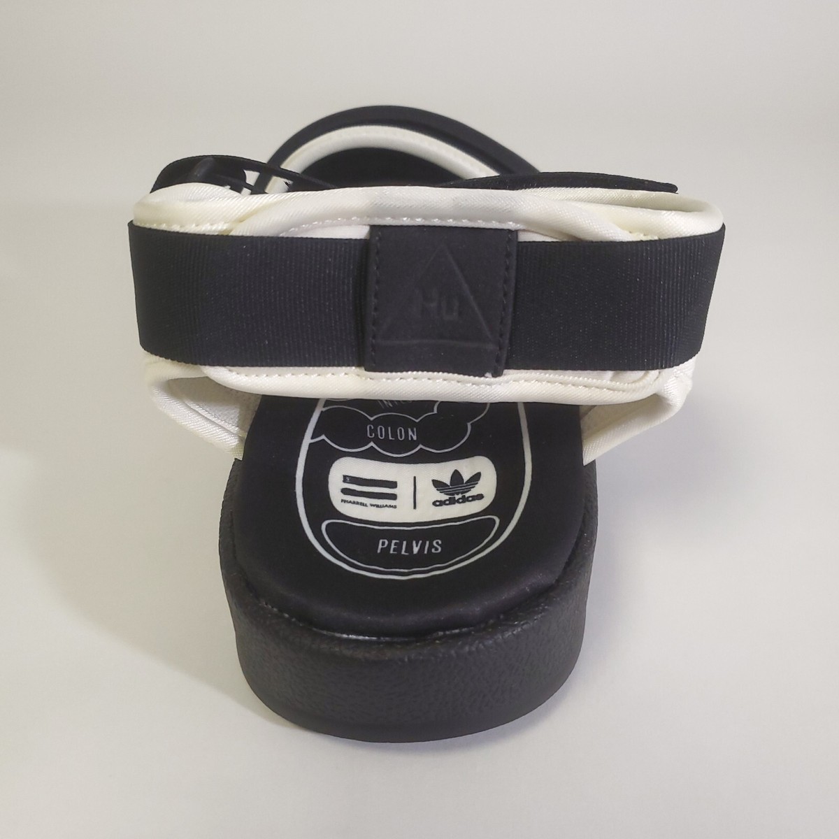 Adidas Pharrell X Adilette 2.0 Slide Black White Sandal 