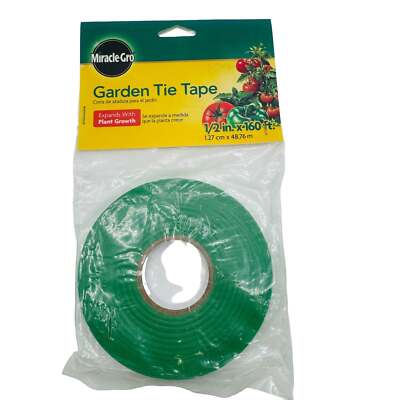 Garden Tie Tape 1/2 in x 160 ft Plant Miracle Gro Expands with Growth