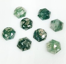 Top Grade Moss Agate Lot Natural Moss Agate Fancy Cut Stone Faceted Lot 10X5 MM