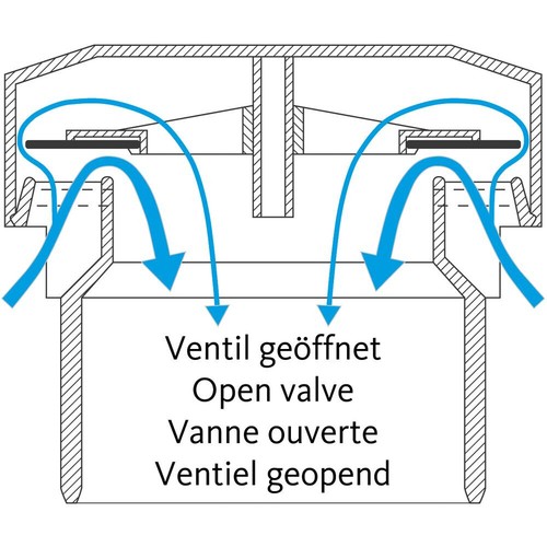 Durgo Belüftungsventil DN15 mit Wandrohr für Siphon 7310.015 - Bild 2 von 4