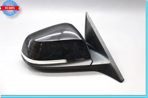 12-16 BMW 428i F30 Front Right Passenger Side Door Rear Mirror View Black Oem