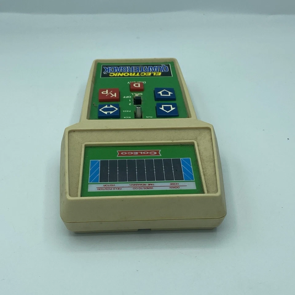 Videojuego Coleco Electronic Quarterback 1978 portátil vintage - solo piezas. Foto 3 de 4