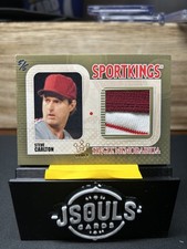 Steve Carlton Game-Used 3-Color Jersey Patch ‼️ Gold /5 ‼️ SportKings Vault MEM