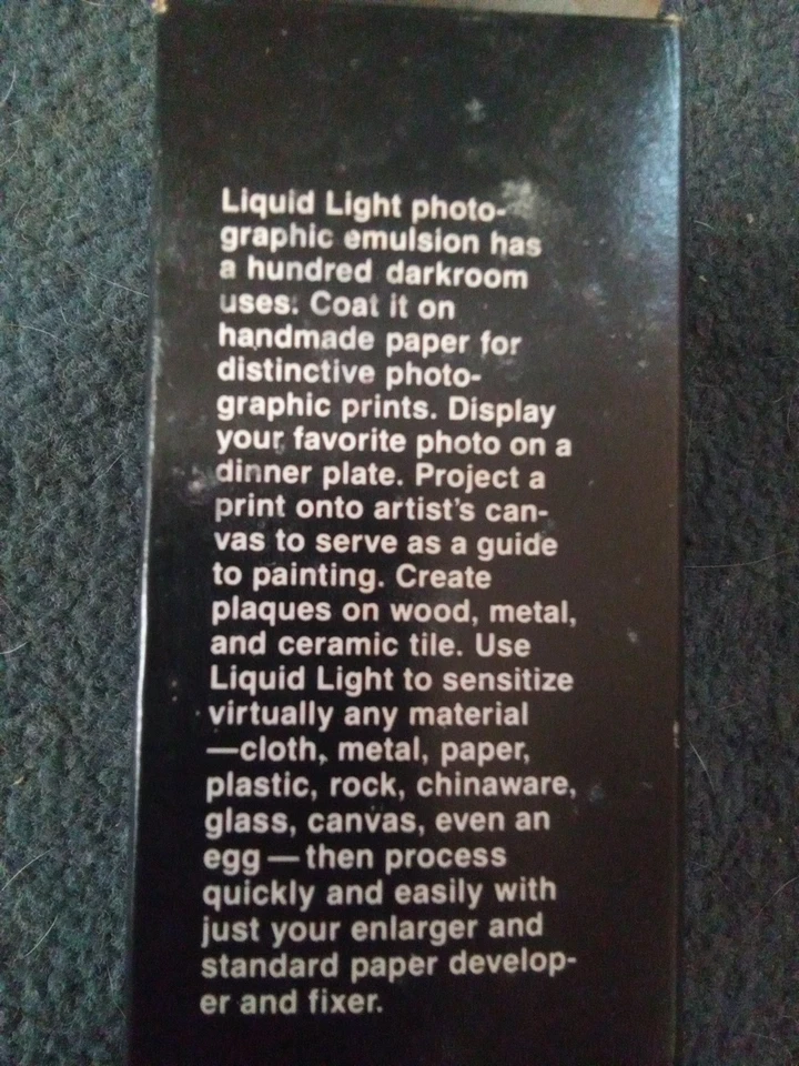 Luz líquida coloide Rockland, emulsión blanca y negra, 8 OZ #CRLLE8 Foto 3 de 3