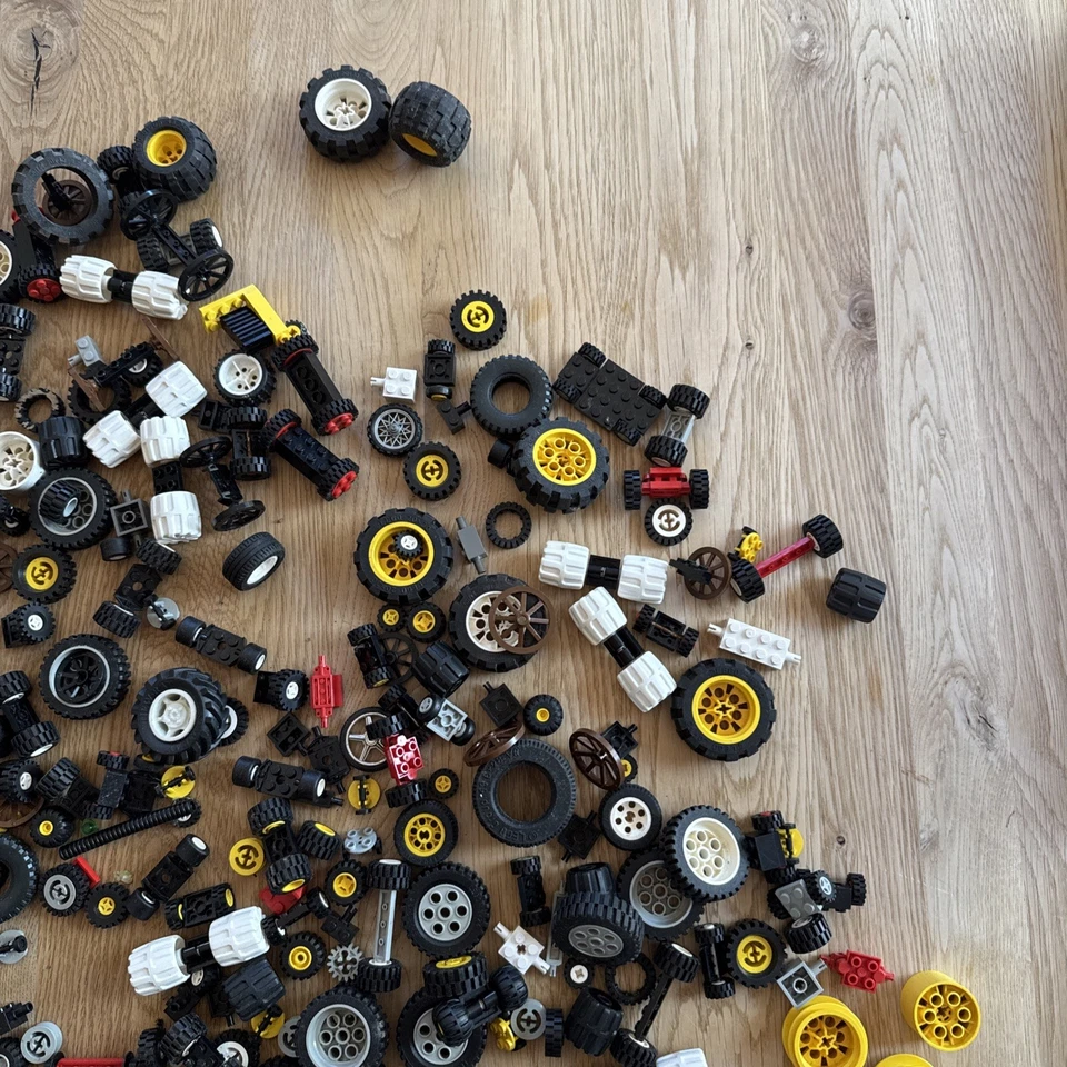 LEGO TECHNIC & System – Konvolut Räder & Reifen – ca. 1,9 Kilo 80er/90er - Bild 4 von 4
