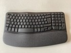Logitech Wave Keys kabellose ergonomische Tastatur - Grafit, Franzoesisches