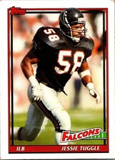 Jessie Tuggle 1991 Topps card 568