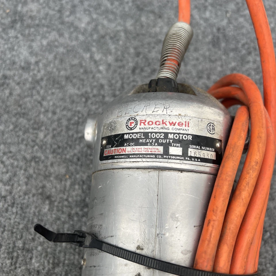 Rockwell Model 1002 Porter Cable Motor Used - Image 2 of 4