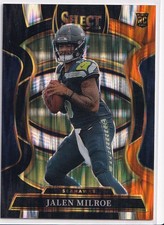 2025 Select Jalen Milroe Black & Orange Shock RC Seahawks #14  