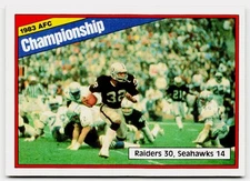 1983 AFC Championship 1984 Topps #7