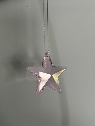 1 Pc Swarovski Crystal Star Pendant 8815-28MM Rosaline Star, New, Logo, w/ Bail - Picture 5 of 7