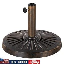 Heavy Duty Outdoor Umbrella Base Resin Stand Patio Garden Poolside Use