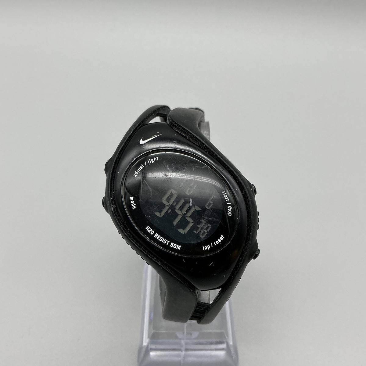 時計 NIKE TIMING WA0036 Nike Men Triax Watch 38mm Black Digital Chronograph Backlight
