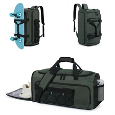 CLUCI Gym Bag for Men & Women, 35L Convertible Travel Sports Duffel Backpack ...