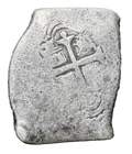 8 Reales Cob Spanish Mexico, Silver Treasure ( Long Shape 4,1 cm-26.54g)