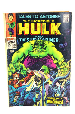 Tales to Astonish #101 Hulk Sub-Mariner Final Last Issue 1968 Marvel Comic PR/FR
