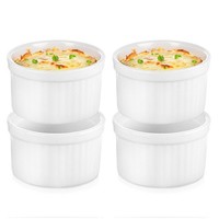 Porzellan Snackschalen Set 4 StüCk, 40 Ml, Weiß