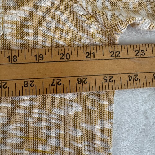 Style & Co Women's Sweater Top Size 1X Yellow/White Long Sleeves NEW - Picture 6 of 7