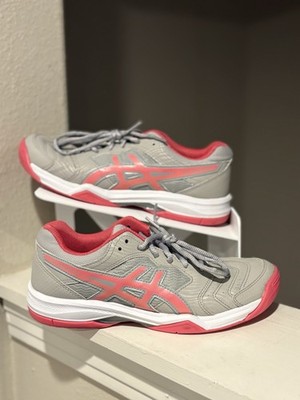 Asics Women's Gel-Dedicate 1042A067 Grey Pink Running Shoe Size 8.5
