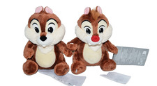 Disney Parks Chip  Dale 6.5 Inch Mini Bean Bag Plush Set Of Two New