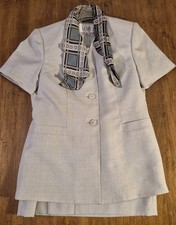 Le Suit Petite 2pc Skirt Suit Single-Breasted Business/Career/Church Sz 8P