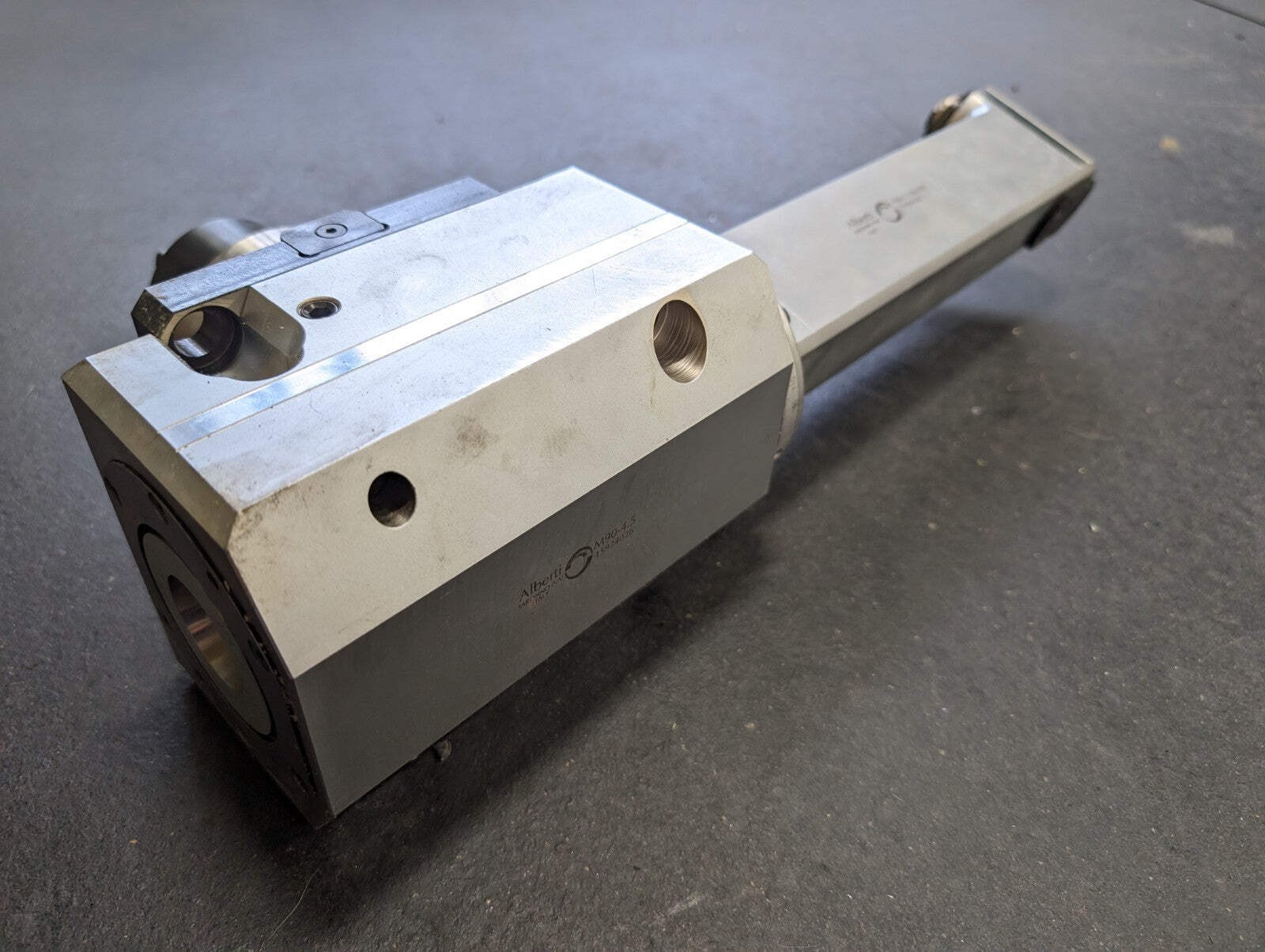 Alberti T90-1.5 Parallel Offset Angle Head R=250 Smart Change ER16 CNC Milling