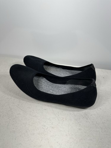 Allbirds Tree Breezers Black Heathered Ballet Flats Size 10 - Picture 4 of 8