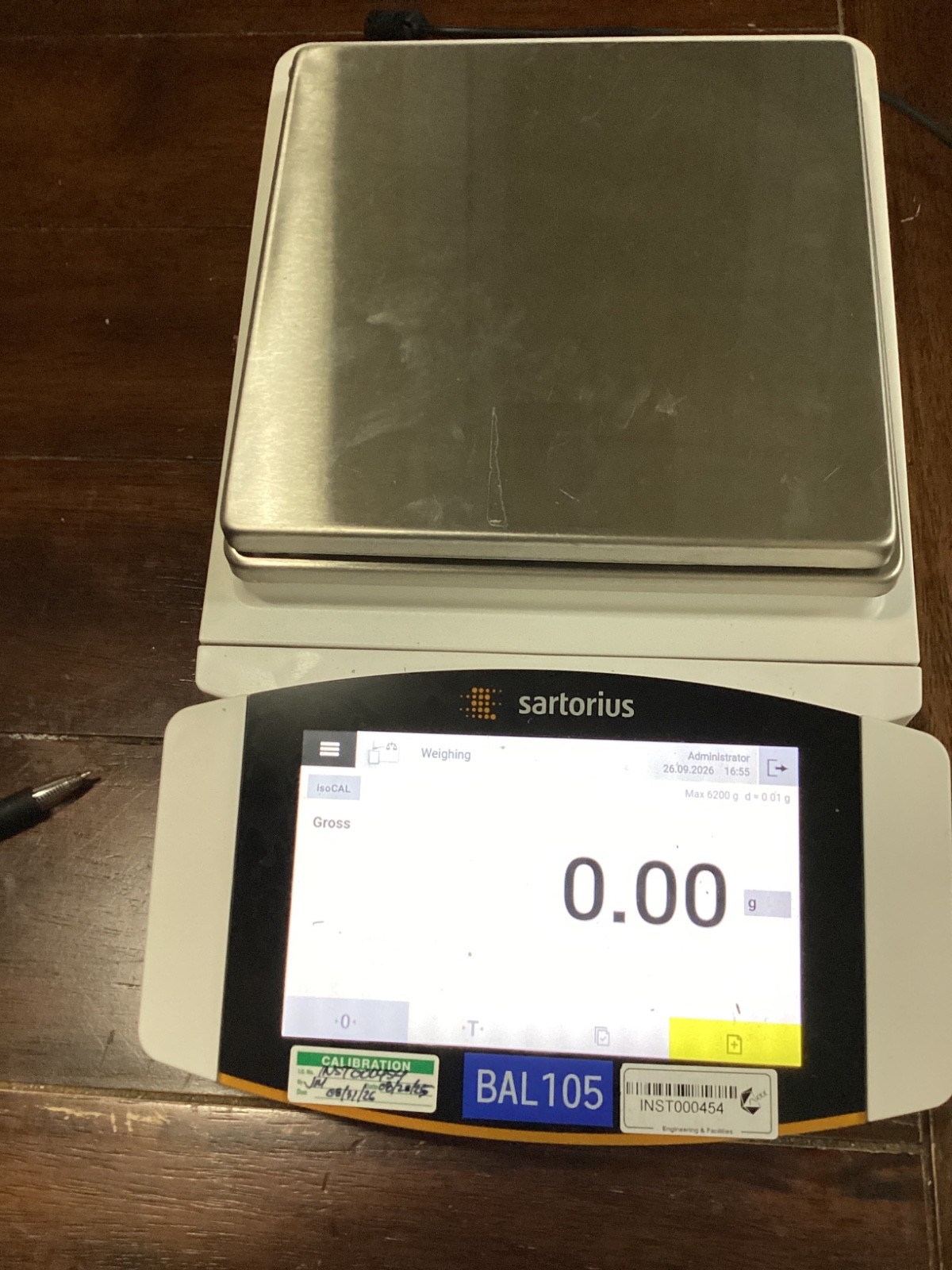 Sartorius Cubis MCA6202S-2S00-0 Balance Laboratory Scale