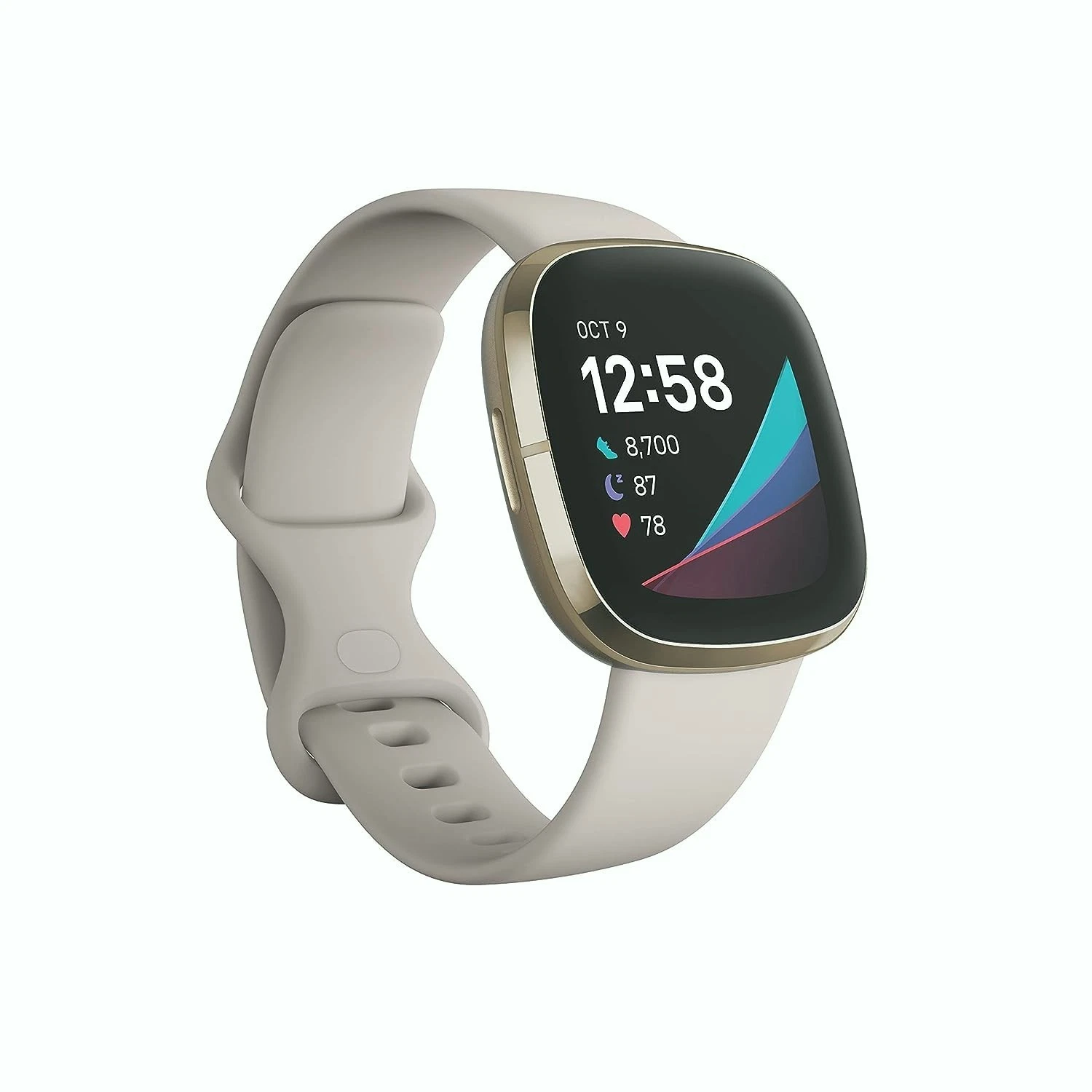 Fitbit Sense Advanced Smartwatch White Gold Heart Stress Sleep GPS One Size Band
Opens in a new wind