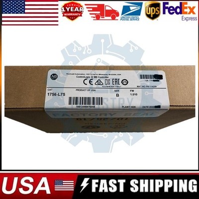 Sealed 1756-L75 /B ControlLogix Logix5575 Processor 32 MB Controller US Free Tax