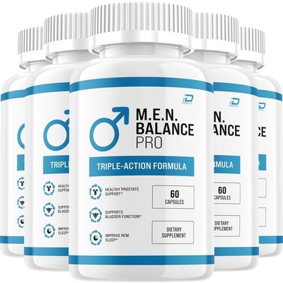 (5 Pack) M.E.N Balance Pro Supplement for Men   M.E.N Balance Pro Plus Health