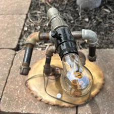 Home Made Working Lamp Made With Plumbing Pipes