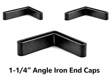 1-1/4" Angle Iron End Caps for Bed Frames & Metal Furniture – Floor Protectors