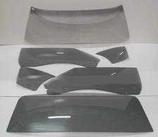 1968 1969 Camaro Firebird Hardtop Glass Windshield Door Quarter Back Custom Grey
