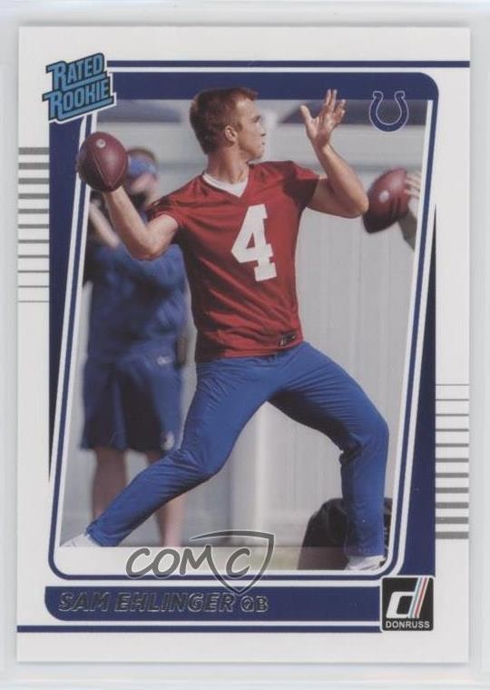 2021 Panini Donruss Rated Rookie Sam Ehlinger #319 0o6v
