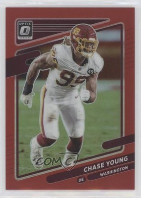 2021 Panini Donruss Optic Red Prizm 23/99 Chase Young #5 pe8