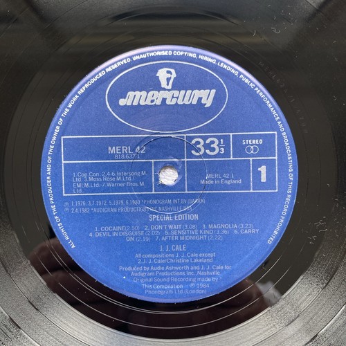 J.J. Cale "Special Edition" 12ins.Vinyl LP. Mercury MERL 42. With Inner. Ex. Ex. - Picture 7 of 9
