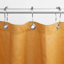 Natural Linen Shower Curtain - Perfect for Master Bath Tubs, Bathrooms and Dorm