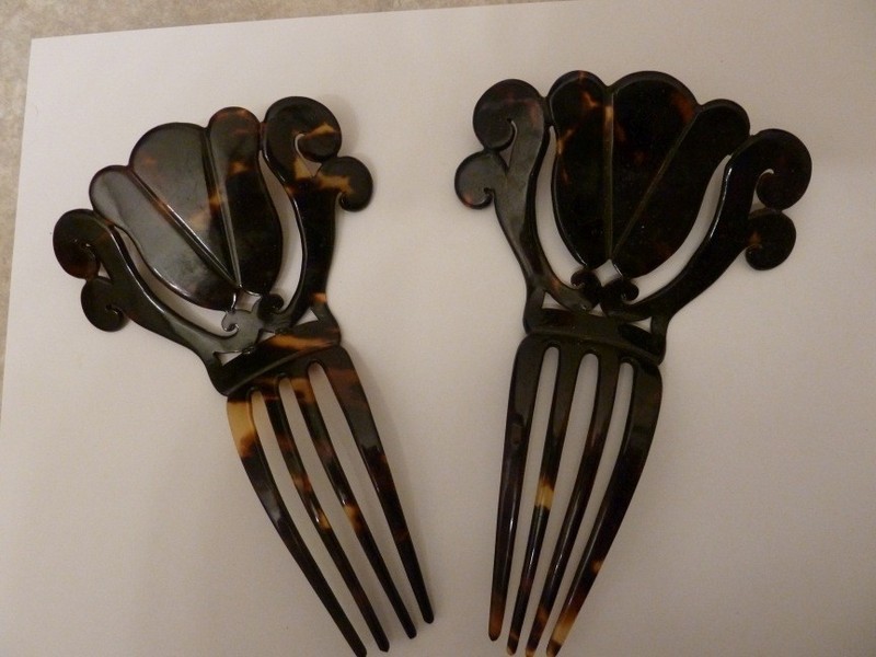 Art Deco/Vintage Celluloid/Plastic Hair Pins /Combs /Ornaments 2