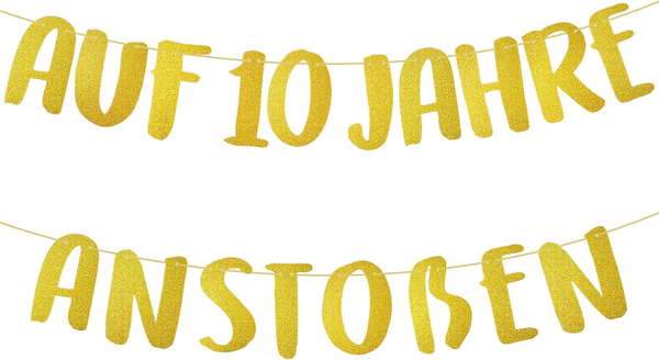 Deko 10 Geburtstag MäDchen Junge, Banner Girlande Geburtstag, Geburtstagsdeko 10-image