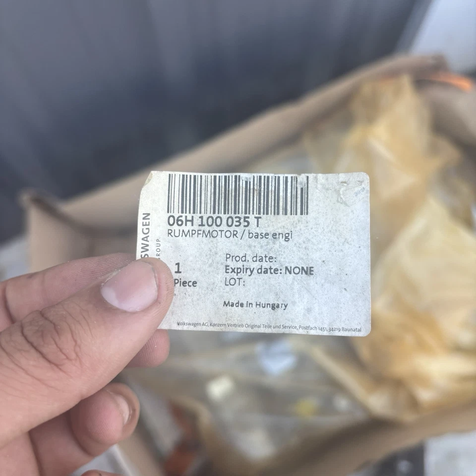 NOVO EM FOLHA!!! Conjunto de motor 13-16 AUDI A4 ALLROAD CPMA 06H100035C - Imagem 4 de 4