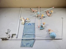 Vintage 1970's Hand Painted Original by IRMI Musical Angel Crib Model # M813