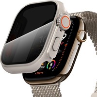 HüLle FüR Apple Watch 46Mm SchutzhüLle Anti Spy UltradüNn Pc Titanstahl Case