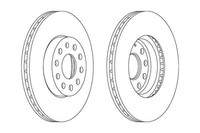2 St. Ferodo Bremsscheibe Premier Coat+ Disc DDF1218C
