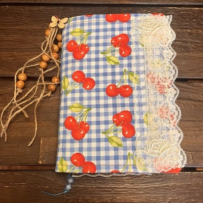 Junk Journal Cherries Fruit Floral Softcover 3 Signatures Semi Decorated