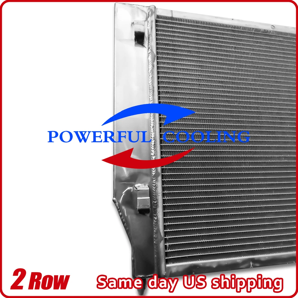 2-Rows Aluminum Racing Radiator For 2003-2013 Chevy Corvette SSR 5.3L 6.0L AT Foto 4 de 4