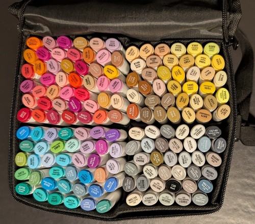 OHUHU Illustration Marker Oahu Series 160 Color Set & Blender Pen With Case New - Picture 9 of 15