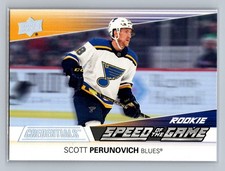 2021-22 UD Credentials - Speed of the Game Rookies Scott Perunovich #SGR17 (RC)